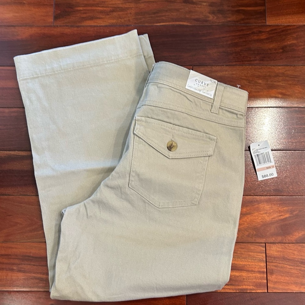 NWT-Curve Appeal Concealed comfort waist wide Leg Pants size 12 - Picture 5 of 7